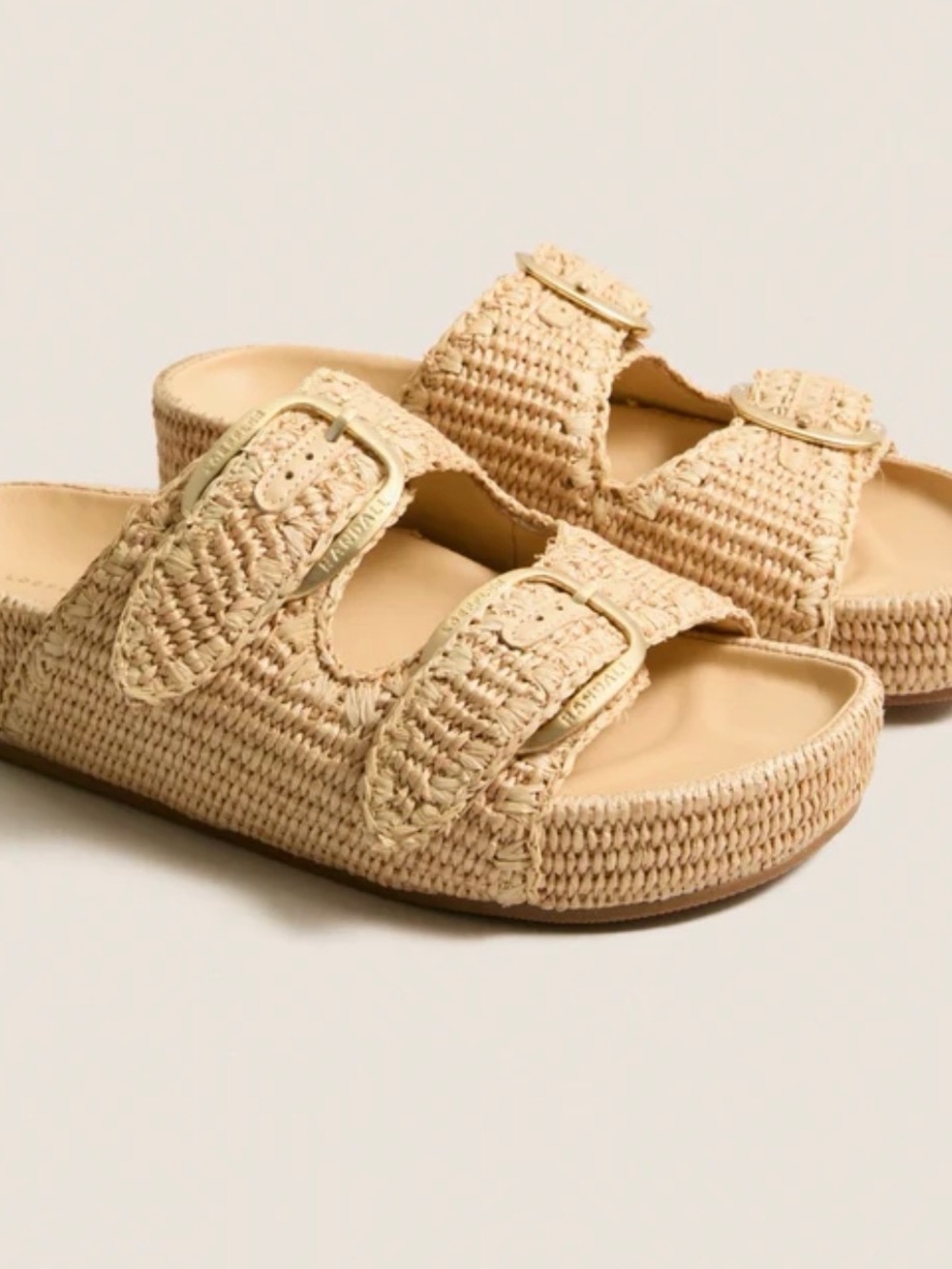 Loeffler Randall Nico Natural Two−Band Sandal